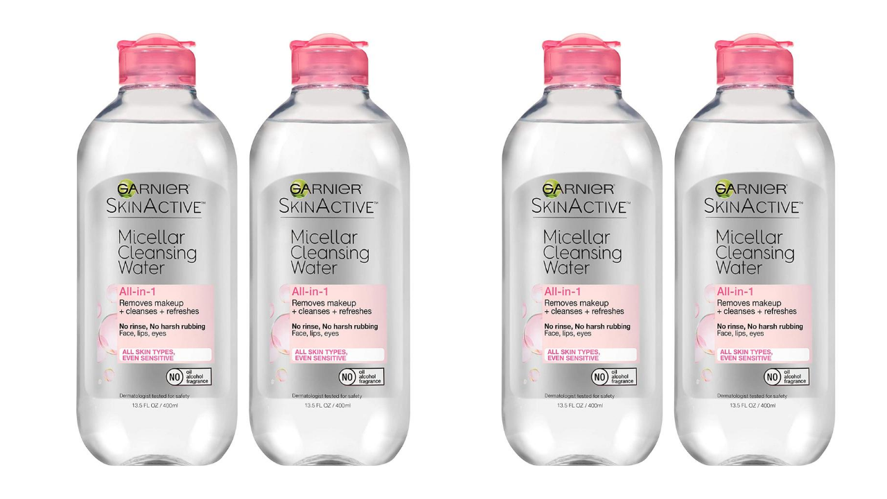A) BEST MICELLAR CLEANSING WATER MAKEUP REMOVER SKINACTIVE MICELLAR CLEANSING WATER GARNIER